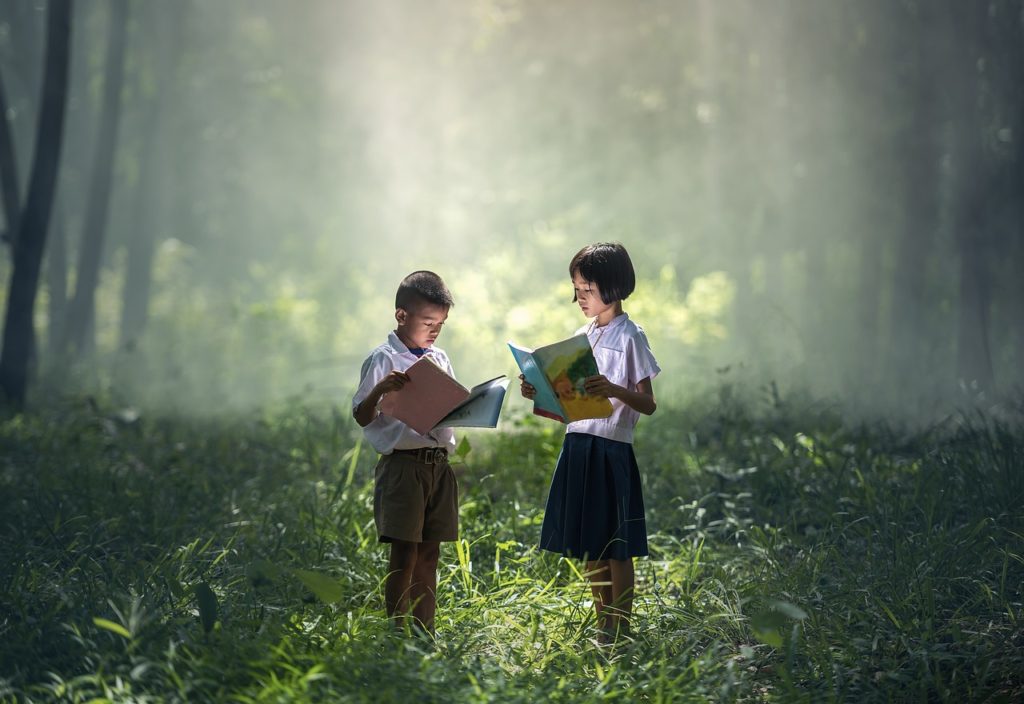 Enfants dans les bois