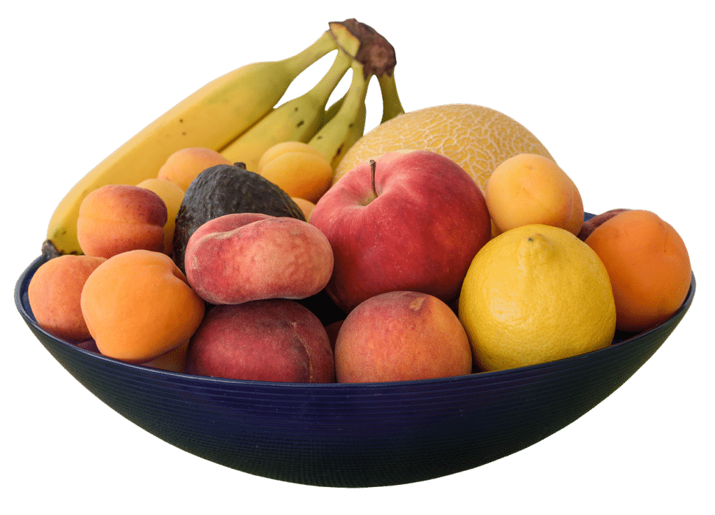 une corbeille de fruits