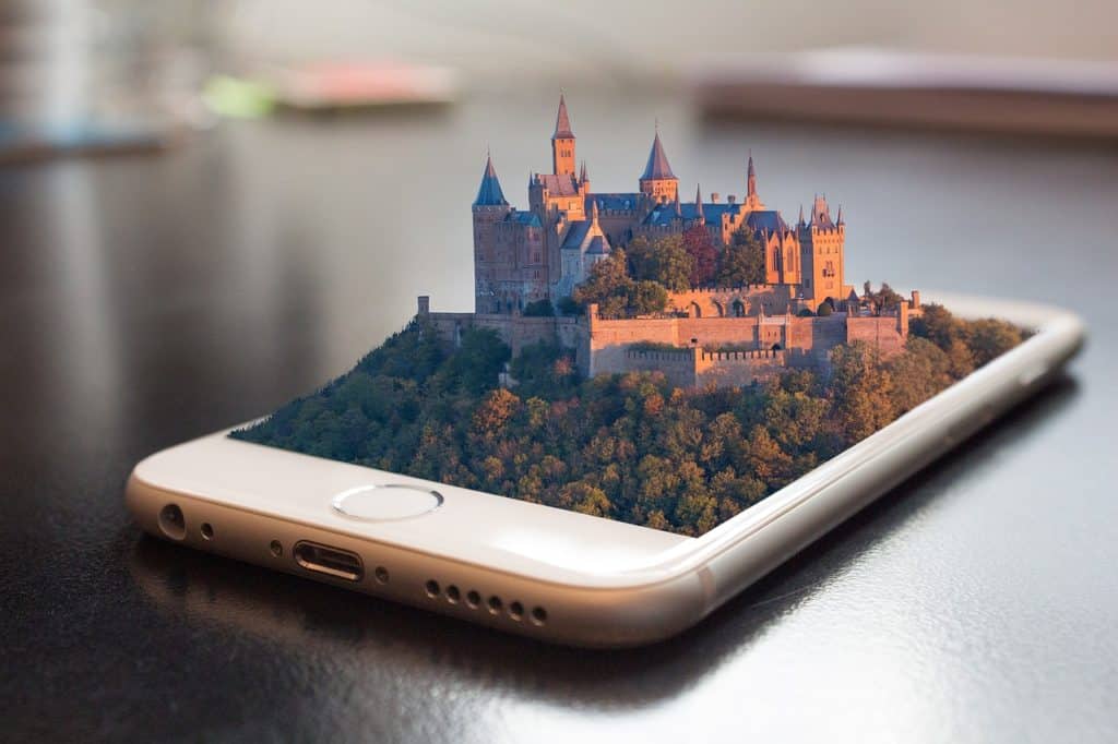 Mobile Phone et paysage