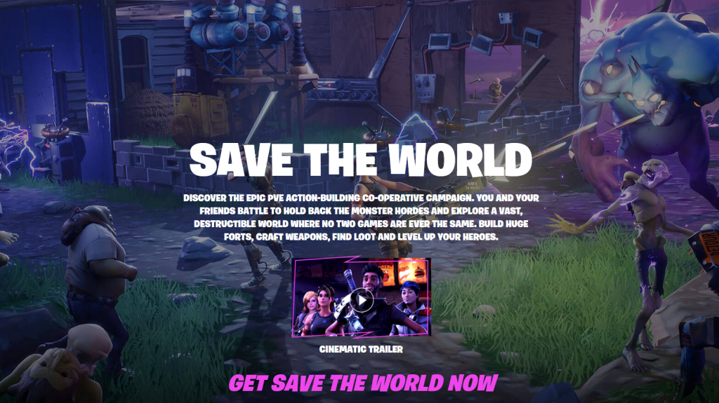 Fortnite sauver le monde