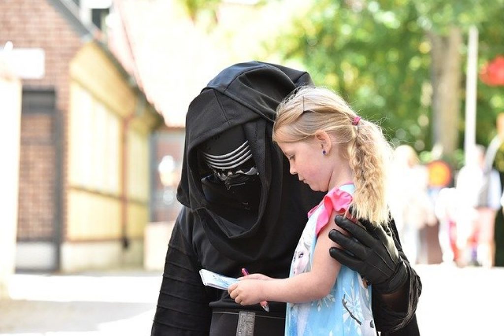 autographe obtenu par une petite fille