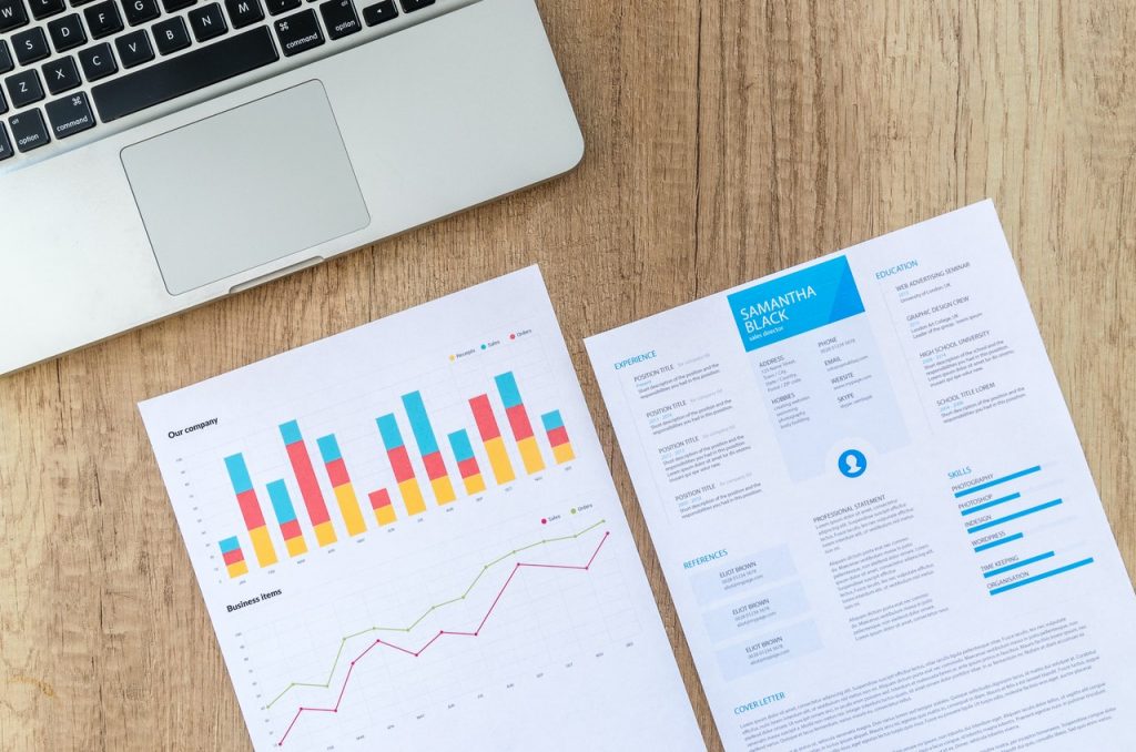 Curriculum vitae avec des graphique pour postuler à un emploi